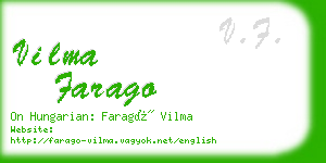 vilma farago business card